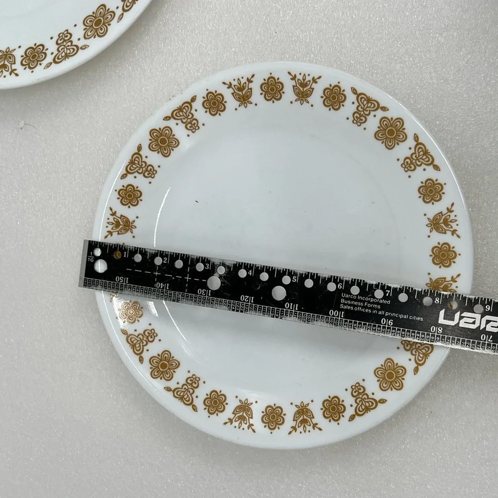 Vintage Corelle Corning Butterfly Gold 6 Piece Dinnerware Place Setting Pyrex